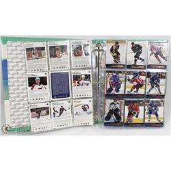 BINDER FULL WITH HOCKEY CARDS