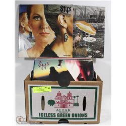 BOX OF MOSTLY VINTAGE ROCK'N'ROLL RECORD LP'S