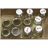 Image 1 : FLAT OF VINTAGE CANNING JARS