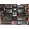 Image 3 : NEW SALEM LEATHERAIRE RECLINING FOLD DOWN CONSOLE