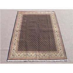 Absolutely Gorgeous Persian Tabriz Mahi (Fish) Design w/Silk Highlights Rug