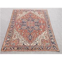 Extremely Rare and Kind Semi Antique Persian Serapi Rug