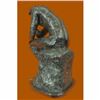 Image 5 : Thinker Man Bronze Sculpture on Marble Base Statue