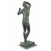 Image 6 : Man Bronze Sculpture on Marble Base Figurine