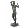 Image 9 : Man Bronze Sculpture on Marble Base Figurine