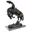 Image 9 : Rattle Snake Bronze Sculpture on Marble Base Statue