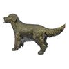 Image 3 : Puppy Golden Retriever Dog Bronze Statue
