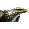 Image 4 : Bald Eagle Bronze Sculpture on Marble Base Statue