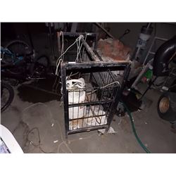 METAL BIN WITH WHEELS