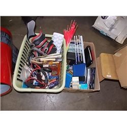 BOX OF ASSORTED MISC - 2 TTL