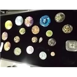 TRAY OF VINTAGE BUTTONS - TRAY NOT INCLUDED