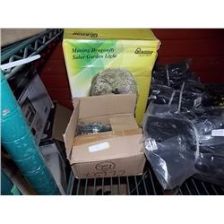 BOX - HARDWARE, SOLAR LITES, CD RACK ETC