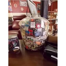 LARGE GLASS BOWL WITH MATCH COLLECTION