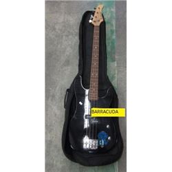 ELECTRIC BASE GUITAR - BARRACUDA - WITH SOFT CASE