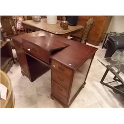 VINTAGE KNEELHOLE WRITING DESK - LIFT TOP