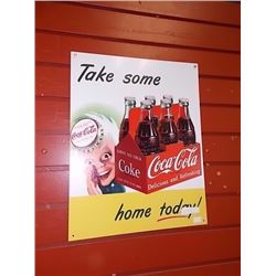 MEMORABILIA - METAL SIGN - COCA-COLA