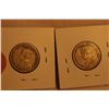 Image 2 : 1934 & 1936 Cdn. Twenty Five Cents (Silver)