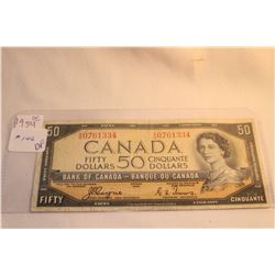 1954 Cdn. Fifty Dollar Bill (Coyne/Towers) - Devil's Face