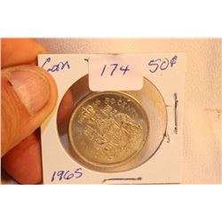 1965 Can. Fifty Cent Coin - Silver