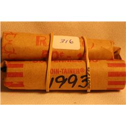 1993 - Two Rolls of Pennies