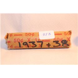 1937 & 1938 Rolls of Cdn. One Cent Coins (one roll is mixed)