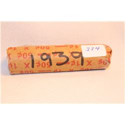 1939 Roll of Cdn. One Cent Coins