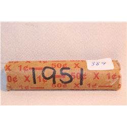 1951 Roll of Cdn. One Cent Coins