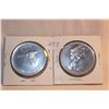Image 1 : 2 - 1967 Cdn. Dollar Coins - Silver
