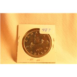 1955 Cdn. Dollar Coin - Silver