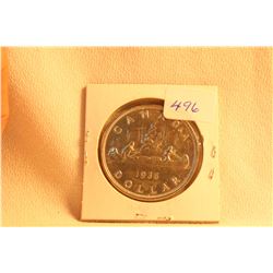 1936 Cdn. Dollar Coin - Silver