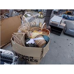 LARGE BOX OF BASKETS