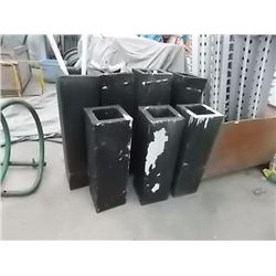 TALL METAL PLANT POTS / STANDS - 7 TTL