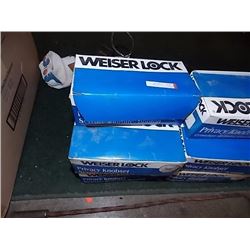 NEW WEISER PRIVACY DOOR KNOBS - 5 PER LOT