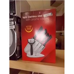 NEW STAINLESS STEEL KNIFE SET - 6 PC - GERMANY