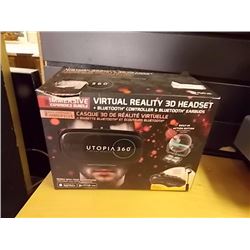 UTOPIA 360 VIRTUAL REALITY 3D HEADSET - FOR SMART PHONE