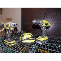 RYOBI 18VOLT LITHIUM 4PC - PS