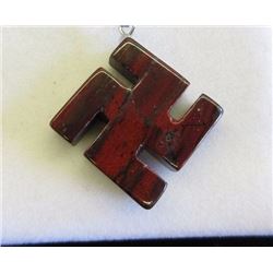 NEW STONE SWASTIKA PENDANT