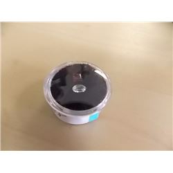 GEMSTONES -  2 TTL - GARNET (SQUARE)& WHITE TOPAZ(OVAL)