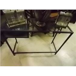 HALL TABLE - METAL & GLASS