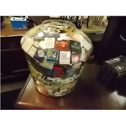 LARGE GLASS BOWL WITH MATCH COLLECTION