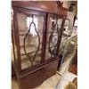 Image 1 : VINTAGE CHINA CABINET - 80" TALL - GLASS 2 CRACKS