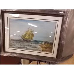 FRAMED PICTURE - TALL SHIP