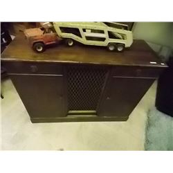 MAHOGANY BAR CABINET - 1930'S
