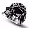 Image 2 : RING - MAN'S STAINLESS STEEL SPIDERMAN SKULL DESIGNED RING - RETAIL ESTIMATE $125
