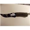 Image 1 : COLUMIA CAMO HUNTING KNIFE WITH ROPE TIED HANDLE