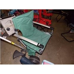 FOLDING CAMP CHAIR - RED - as-is