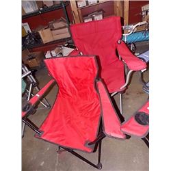 CAMPING CHAIRS - 2 TTL - RED