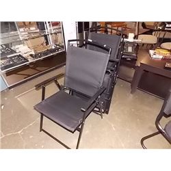 BLACK FOLDING CAMPING CHAIRS - 4 TTL