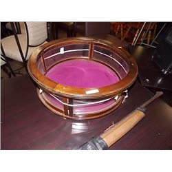 ROUND TABLE TOP DISPLAY CASE