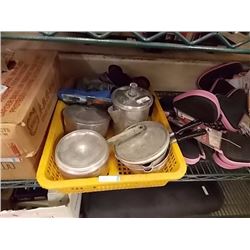 BIN OF CAMPING STUFF